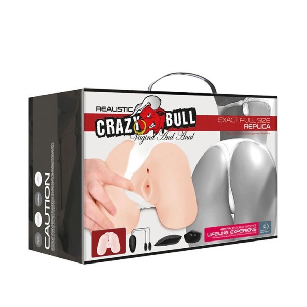 CRAZY BULL - VAGIN ET ANUS RÉALISTES AVEC POSITION DE VIBRATION 5 CRAZY BULL