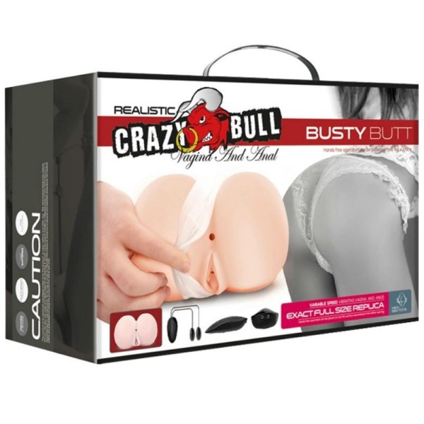 CRAZY BULL - VAGIN ET ANUS RÉALISTES AVEC POSITION DE VIBRATION 6 CRAZY BULL