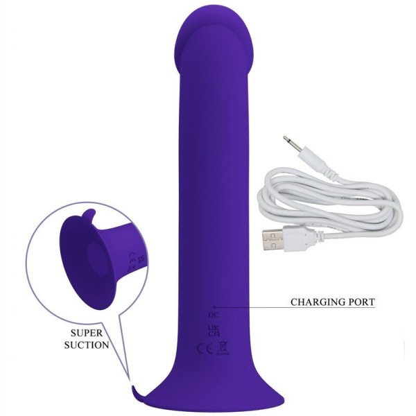 PRETTY LOVE - MURRAY YOUTH VIBRANTE DILDO E RECARREGÁVEL ROXO PRETTY LOVE LED