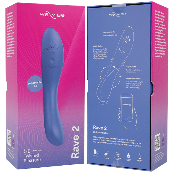 We-Vibe Rave 2 Point G Bleu - Qualité Premium, Livraison Discrète