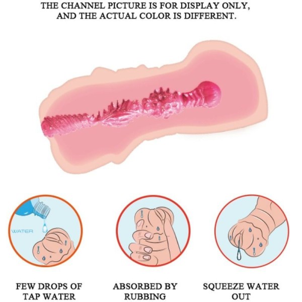 CRAZY BULL - MASTURBADEUR VAGIN PEAU D'EAU AVEC BALLES VIBRANTES CRAZY BULL