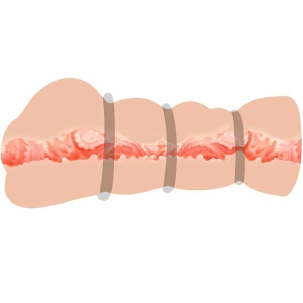 CRAZY BULL - MASTURBATEUR VAGIN AVEC ANNEAUX CRAZY BULL