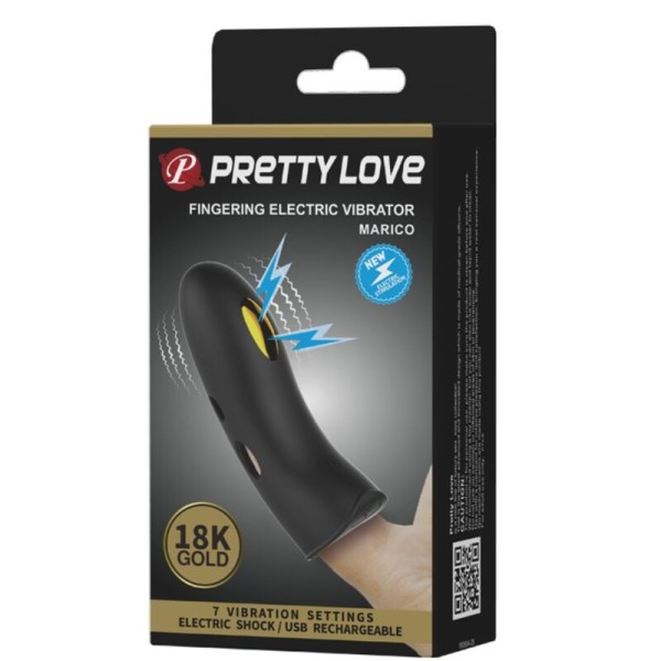 Pretty Love - Capa de dedo eletroestimulador Marico preta