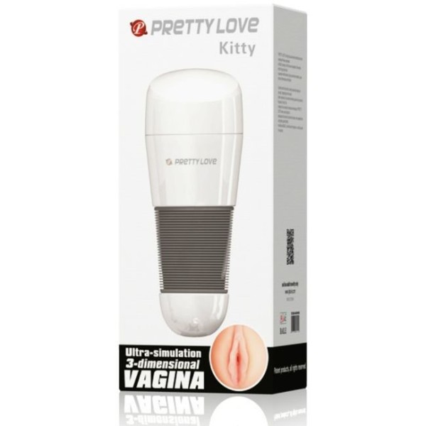 PRETTY LOVE - MASTURBADOR VAGINA MASCULINO KITTY PRETTY LOVE BLAN