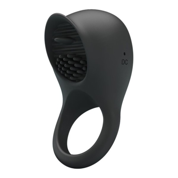 Pretty Love - Anneau Pénis Vibrant Avec Langue Noire