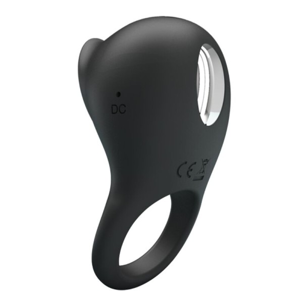 Pretty Love - Anneau Pénis Vibrant Avec Langue Noire