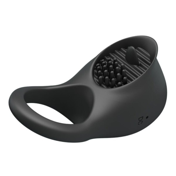 Pretty Love - Anneau Pénis Vibrant Avec Langue Noire