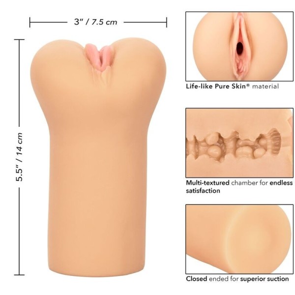 CALEXOTICS - BOUNDLESS VULVA STROKER - PEAU CLAIRE CALEXOTICS