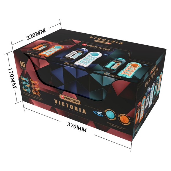 Pretty Love - Masturbateur Victoria 15 Pièces