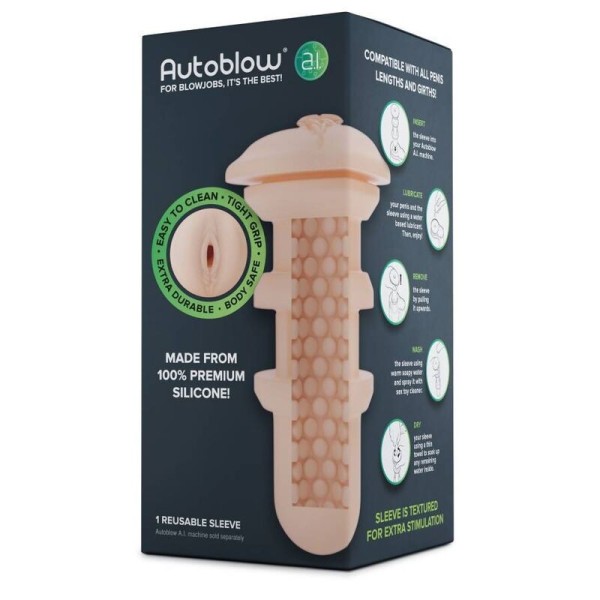AUTOBLOW - AI VAGINA SLEEVE SKIN AUTOBLOW - Vagins avec vibration