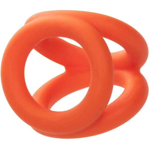 Calexotics - Alpha Tri-Anneau Orange – Cockrings sans vibration
