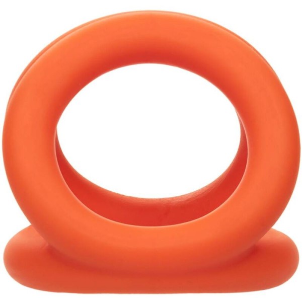 Calexotics - Alpha Tri-Ring Naranja – Anillos para el pene sin vi