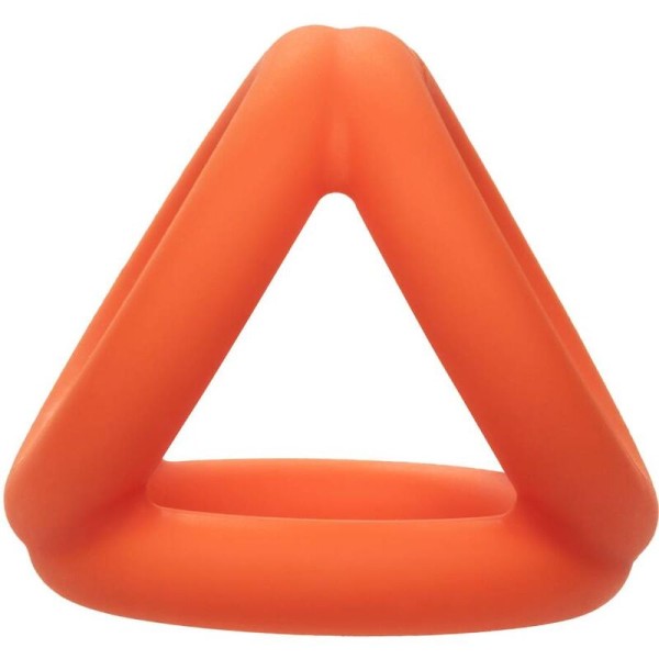 Calexotics - Alpha Tri-Ring Naranja – Anillos para el pene sin vi