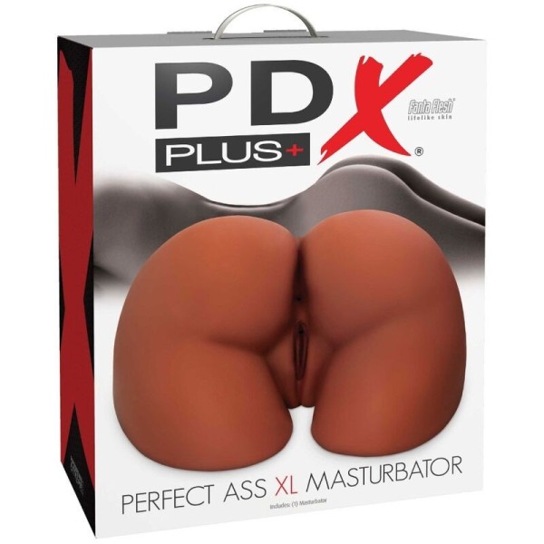 PDX PLUS - MASTURBADOR PERFECT ASS XL DOBLE ENTRADA MARRÓN PDX PL