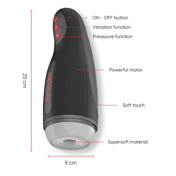 Oninder - Masturbateur Rechargeable Pour Homme Seoul 10 Vitess...