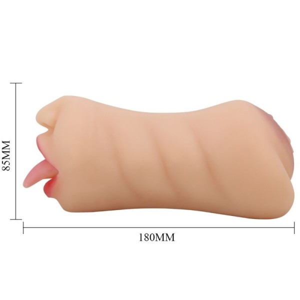 CRAZY BULL - MASTUBADOR EM FORMA DE VAGINA DE SARAH DUPLA ENTRADA CRAZY BULL