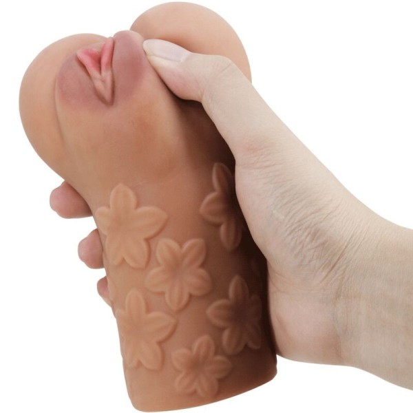 TOURO LOUCO - DESENHO DE VAGINA ESCARLETA E ÂNUS COM CARNE DE FLOR DE TOURO LOUCO