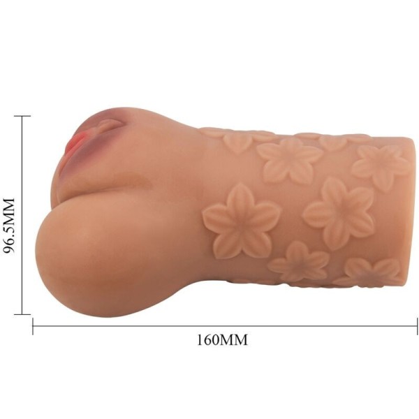 TOURO LOUCO - DESENHO DE VAGINA ESCARLETA E ÂNUS COM CARNE DE FLOR DE TOURO LOUCO