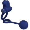 Pretty Love - Remington Anillo Vibrador Doble Con Plug Azul
