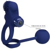 Pretty Love - Remington Double Anneau Vibrant Avec Plug Bleu