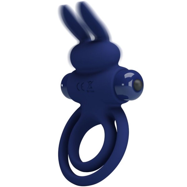 Pretty Love - Darey Double Anneau Vibrant Lapin Bleu