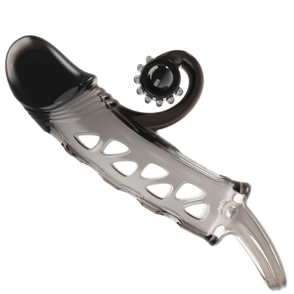 Romance - Manga Extendida Negra - Funda para pene con extensión