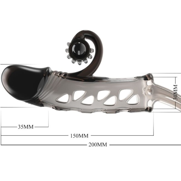 Romance - Manchon Prolongé Noir – Couvre-pénis avec extension