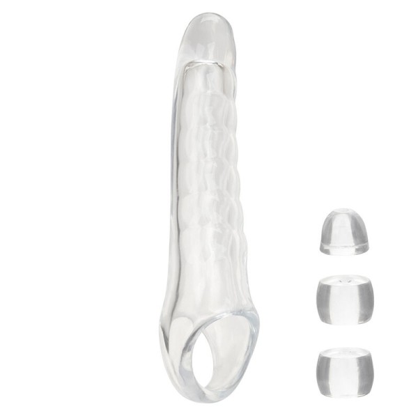 Calexotics - Extensor de pene ajustable transparente Maxx