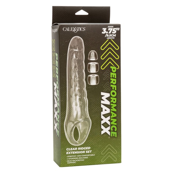 Calexotics - Extensor de pene ajustable transparente Maxx