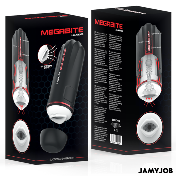 MASTURBATEUR BUCCAL AUTOMATIQUE MEGABITE 5 MODES D'ONDES STIMULANTES ET DE VIBRATIONS JAMYJOB