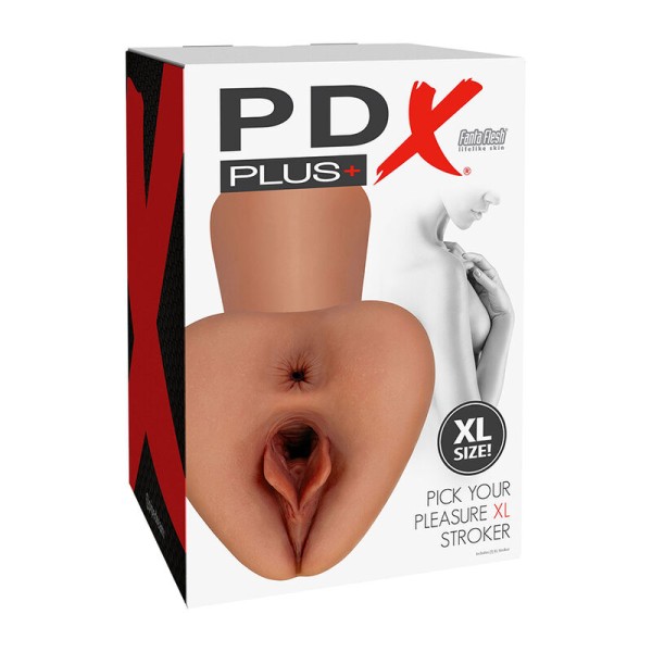 PDX Plus - Pick Your Pleasure XL Stroker Réaliste Marron