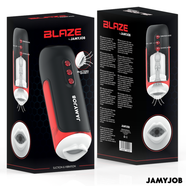 MASTURBATEUR BUCCAL AUTOMATIQUE BLAZE 5 MODES ONDES STIMULANTES ET VIBRATIONS JAMYJOB