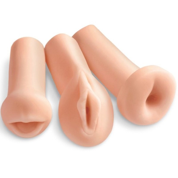 EXTREME TOYZ - KIT 3 TROUS 3 MASTURBATEURS EXTREME TOYZ - kit Sex Toys