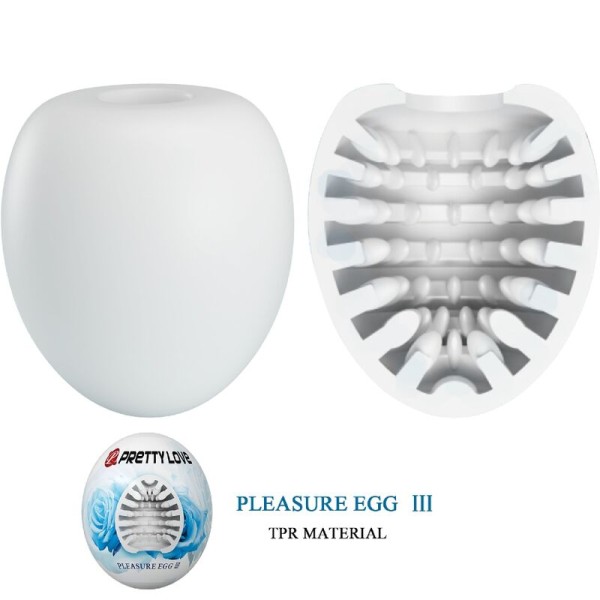 Pretty Love - Masturbateur Pour Homme Blanc D'oeuf