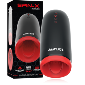 JAMYJOB - MASTURBADOR GIRATORIO Y CALEFACTABLE JAMYJOB SPIN-X