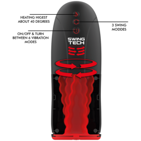 JAMYJOB - MASTURBATEUR EFFET CHAUFFANT SWING-R, SWING TECH ET VIBRATION JAMYJOB