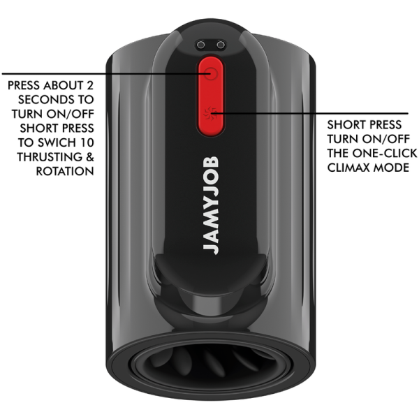 JAMYJOB - MASTURBATEUR VORTEX ET ROTATION TECH TURBO MODE JAMYJOB
