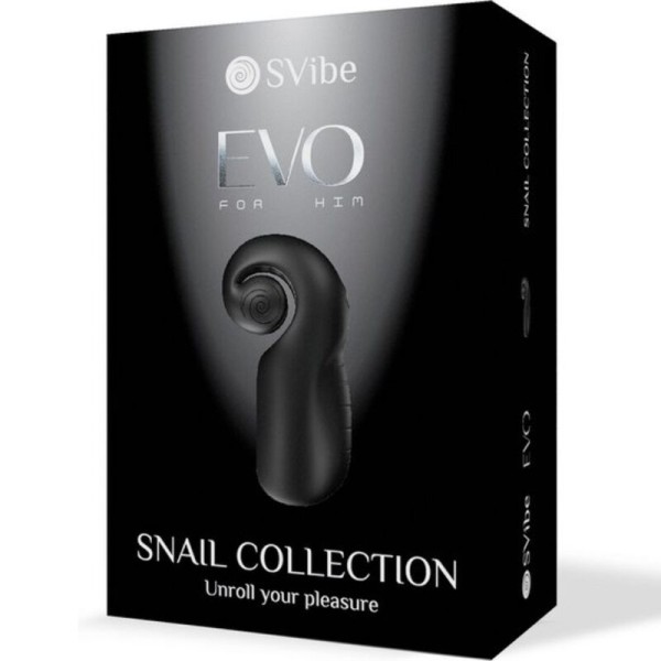 Snail Vibe - EVO Pour LUI Masturbateur Homme Slide Nroll Noir