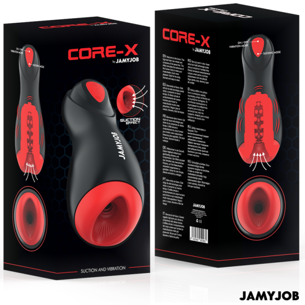 JAMYJOB - CORE-X MASTURBATEUR AUTOMATIQUE 5 MODES ONDES STIMULANTES ET VIBRATIONS JAMYJOB