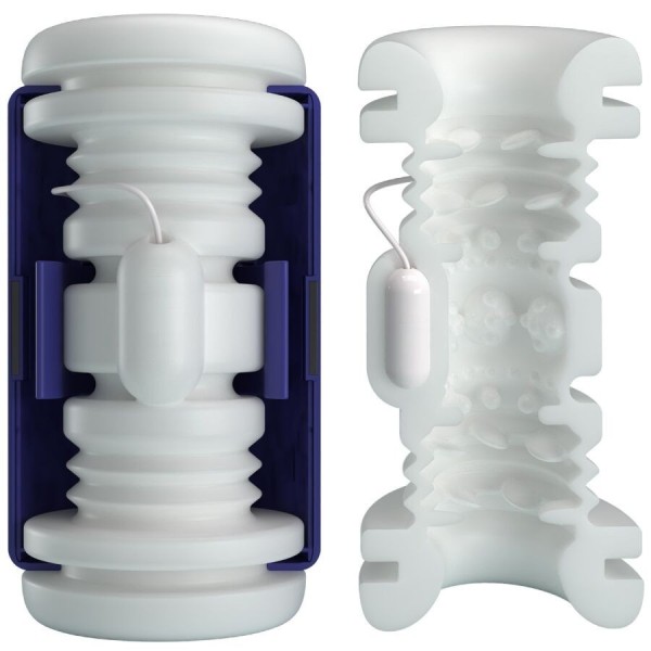 MASTURBATEUR POUR HOMME DJ LADY AVEC VIBRATION 5 RÉGLAGES VIOLET PRETTY LOVE MALE