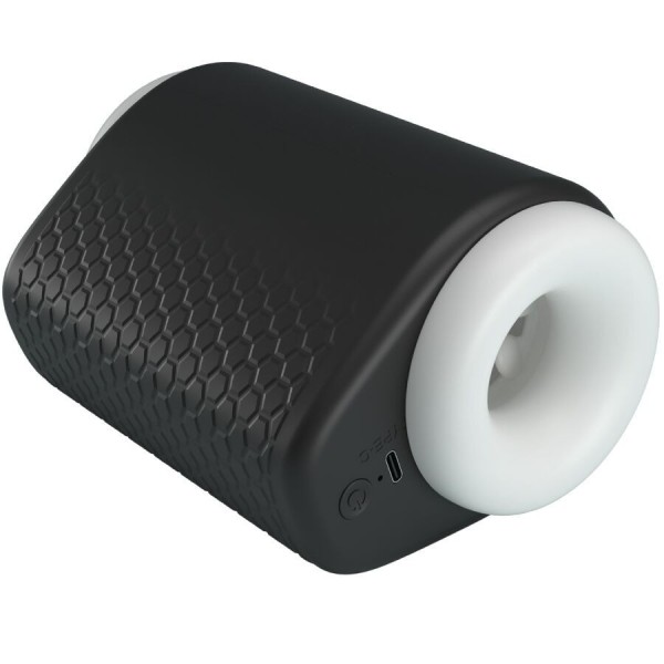 PRETTY LOVE - MASTURBATEUR POUR HOMME DJ GIRL AVEC VIBRATION 5 RÉGLAGES NEGRO PRETTY LOVE MALE