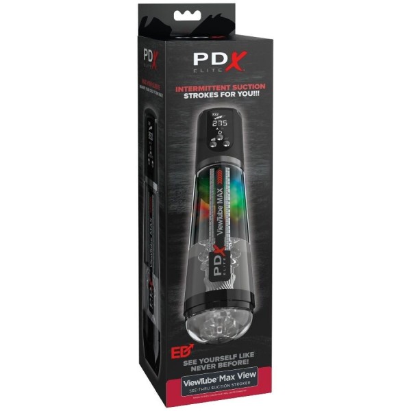 MASTURBADOR AUTOMATICO PDX ELITE CON SUCCION TRANSPARENTE