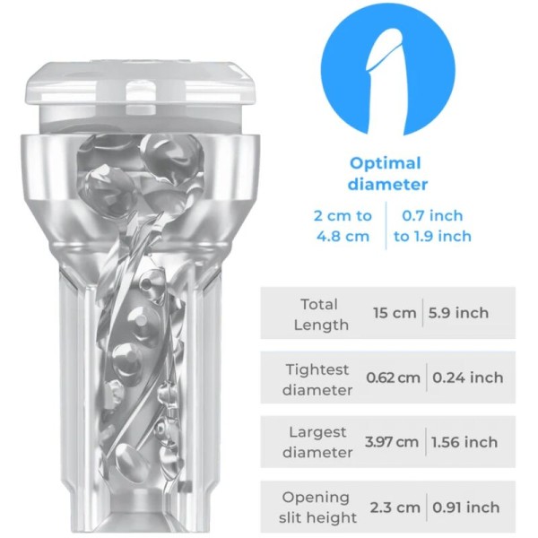 Kiiroo - Feel Pocket Stroker Cristal PAR Kiiroo Transparent