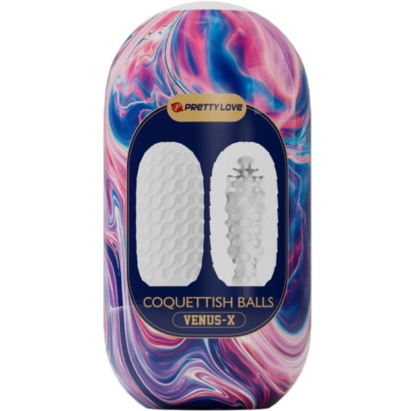 Pretty Love - Coquettish Balls Masturbateur Homme EN Silicone ...