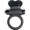 Pretty Love - Bague Vibrante Debonaire Lapin 10 Vibrations Noire