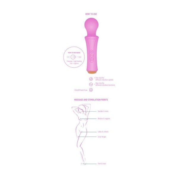 LA BAGUETTE PERSONNELLE FUCHSIA XOCOON - Masseuses