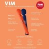 FUN FACTORY - VIM SILICONE RECARREGÁVEL VIBRANTE PESO RUMBLE WAND SUNRISE ORANGE FUN FACTORY