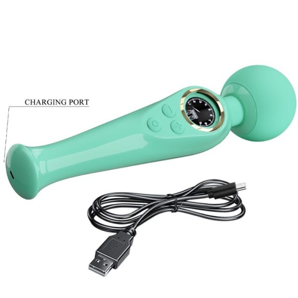 PRETTY LOVE - VIBRATEUR BAGUETTE VERTE SKYLER PRETTY LOVE LED