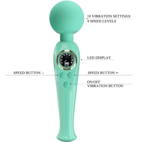 PRETTY LOVE - SKYLER PRETTY LOVE VARITA VIBRADOR LED VERDE