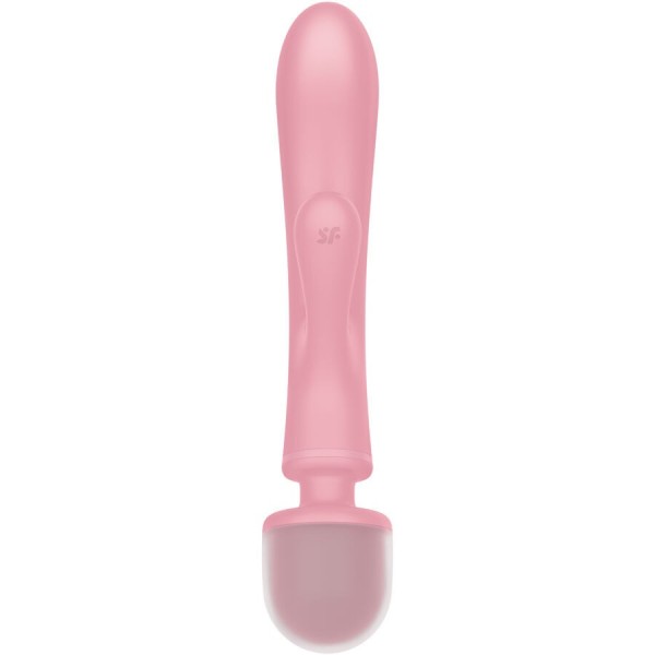 SATISFYER - MASSEUR VIBRATEUR LAPIN TRIPLE LOVER ROSE SATISFYER VIBRATOR